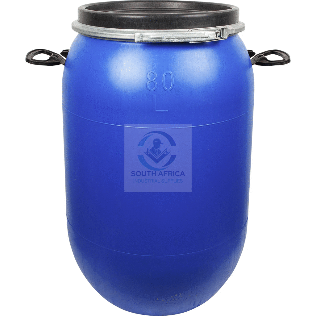 Home 25 80 Litre Food-Grade Blue Plastic Drum